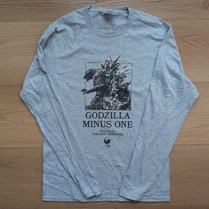 Godzilla Minus One - New Small Heather Grey Long Sleeve T-Shirt